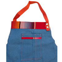 Maiz Red Cambaya (Blue Denim Base)